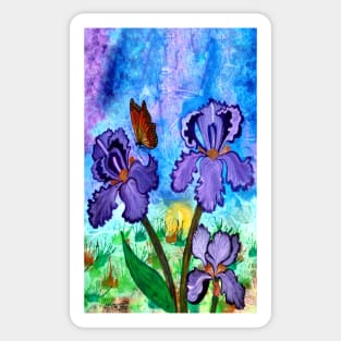 Iris at Sunrise Sticker